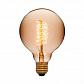Лампа накаливания E27 40W золотой 053-655 - фото №1