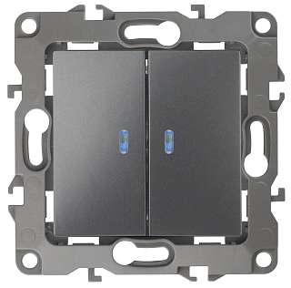 Выключатели света графитового цвета