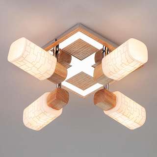 Споты с тремя и более плафонами в стиле кантри