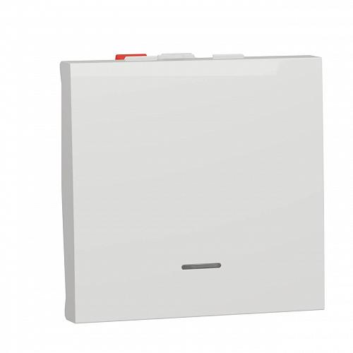 Переключатель одноклавишный с нейтралью Schneider Electric Unica New NU320318S