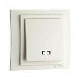 Выключатель Mono Electric Despina/ Larissa одноклавишный с подсветкой слоновая кость 500-000125-101