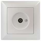 Розетка TV ЭРА Intro Solo перламутровый 4-301-06 Б0053992