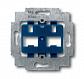 Суппорт для 2-х разъёмов фирмы ITT-Cannon RJ45 ABB BJE 2CKA001710A3100 - фото №1