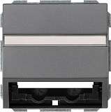 Лицевая панель Gira System 55 розетки информационной антрацит 087028