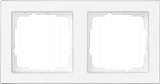 Рамка 2-постовая Gira E2 полностью надписываемая чисто-белый глянцевый 071222