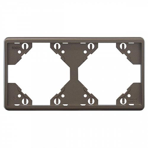 Рамка 2-модульная Efapel Apolo 5000 Metalizada графит 50921 TGR