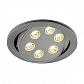 Светильник встраиваемый TRITON LED тепло-белый PowerLED 6x3W серебристый 113652 - фото №1