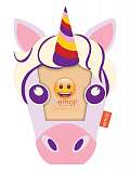 Фоторамка Innova PI09818 Ф/рамка 10*10cm Emoji unicorn, пластик (6/576) Б0037343