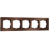 Рамка Werkel Aluminium на 5 постов алюминий коричневый WL11-Frame-05 4690389073724