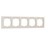 Рамка Werkel Snabb Basic на 5 постов слоновая кость W0052003 4690389161469
