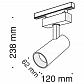 Трековый светодиодный светильник для магнитного шинопровода Maytoni Track lamps TR019-2-15W3K-B - фото №2