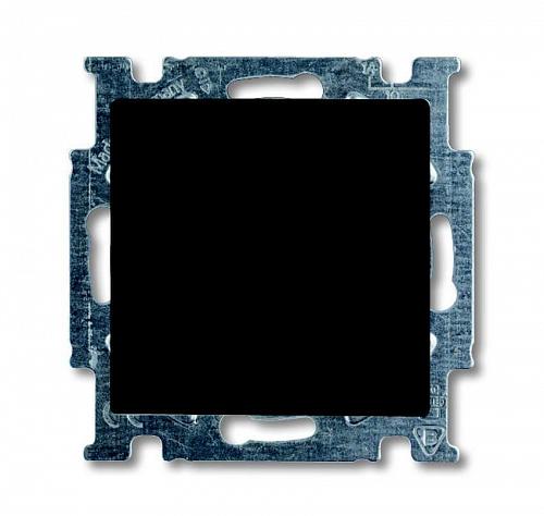 Выключатель кнопочный одноклавишный ABB Basic55 10A 250V chateau-черный 2CKA001413A1095