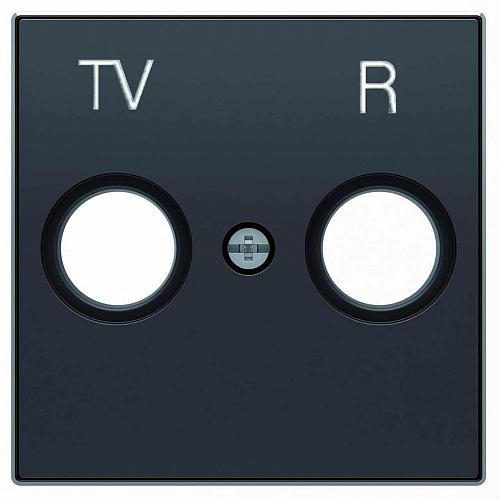 Лицевая панель ABB Sky розетки TV-R чёрный бархат 2CLA855000A1501