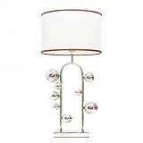Настольная лампа Lumina Deco Fabi LDT 5528 CHR+WT