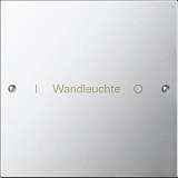 Лицевая панель Gira System 55 с возможностью нанесения надписи хром 2131610