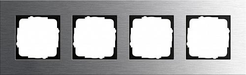 Рамка 4-постовая Gira Esprit нержавеющая сталь 0214219