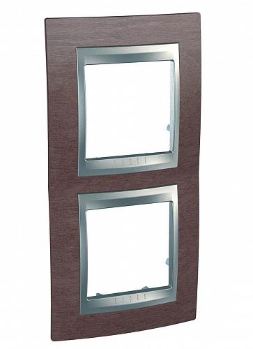 Рамка 2-постовая вертикальная Schneider Electric Unica Top MGU66.004V.0M4