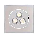 Встраиваемый светодиодный светильник Horoz Elena-3 3W матовый хром 6400К 016-010-0003 HRZ00000273