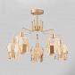 Потолочная люстра Eurosvet 10101/5 перламутровое золото/прозрачный хрусталь Strotskis - фото №1