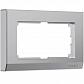 Рамка для двойной розетки Werkel Stark серебряный W0081806 4690389162091 - фото №1