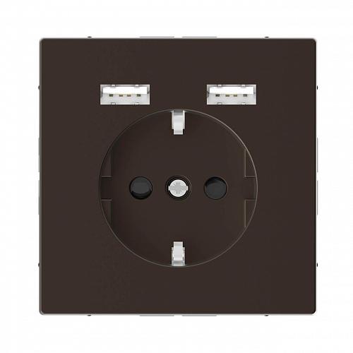 Розетка компьютерная USBx2 Schneider Electric Merten D-Life MTN2366-6052