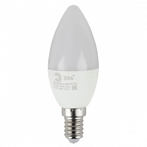 Лампа светодиодная ЭРА E14 6W 4000K матовая ECO LED B35-6W-840-E14 Б0020619