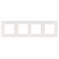 Рамка 4-постовая ЭРА 12 сатин белый 12-5104-01 Б0052529 - фото №1