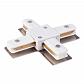 Коннектор X-образный Elektrostandard TRC-1-1-X-WH a039585 - фото №1