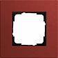 Рамка 1-постовая Gira Esprit Lenoleum-Multiplex красный 0211229 - фото №1