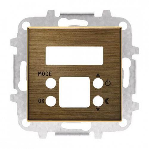 Лицевая панель ABB Sky терморегулятора электронного античная латунь 2CLA854050A1201