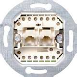 Розетка компьютерная двойная ISDN Gira System 55 3 кат 019000