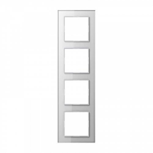 Рамка 4-постовая Jung A creation стекло белое AC584GLWW