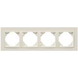 Рамка 4-постовая Efapel Logus 90 Animato бежевый/бежевый 90940 TMM