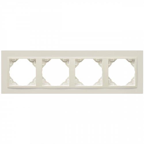 Рамка 4-постовая Efapel Logus 90 Animato бежевый/бежевый 90940 TMM
