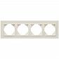 Рамка 4-постовая Efapel Logus 90 Animato бежевый/бежевый 90940 TMM - фото №1