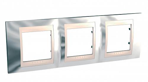 Рамка 3-постовая Schneider Electric Unica Хамелеон MGU66.006.510