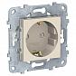 Розетка Schneider Electric Unica New с/з без шторок 16A 250V NU503644 - фото №1