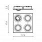 Встраиваемый светильник Azzardo Caro 4 Square AZ2442 - фото №2