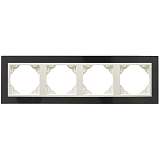 Рамка 4-постовая Efapel Logus 90 Petra натуральный гранит/лед 90940 TGG