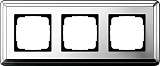 Рамка 3-постовая Gira ClassiX хром 0213641