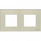 Рамка 2-постовая ABB Zenit стекло жемчужное 2CLA227200N3501 - фото №1