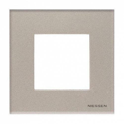 Рамка 1-постовая ABB Zenit стекло брызги шампанского 2CLA227100N3901