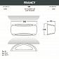 Уличный настенный светильник Fumagalli Francy 1A1.000.000.AYF1R - фото №2