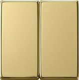 Лицевая панель Gira System 55 выключателя двухклавишного латунь 0295604