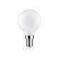 Лампа светодиодная E14 2,5W 2700K шар матовый 28334 - фото №1
