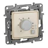 Термостат Legrand Etika с внешним датчиком для тёплых полов слоновая кость 672330