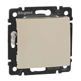 Переключатель одноклавишный проходной Legrand Valena 10A 250V cлоновая кость 774306