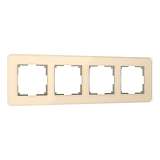 Рамка Werkel Elite на 4 поста айвори W0042443 4690389180811