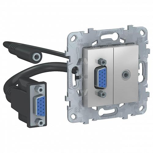 Розетка компьютерная VGA Schneider Electric Unica New NU593230