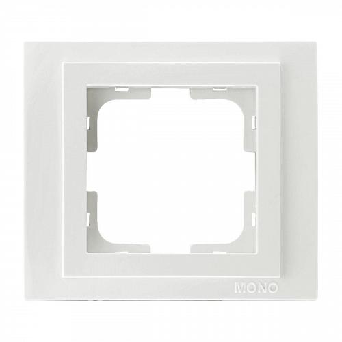 Рамка 1-постовая Mono Electric Despina жемчуг 102-250000-160